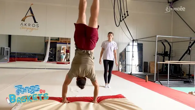 Équilibre et parkour avec la compagnie, reportage de TV Vendée